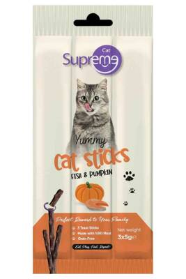 Supreme Cat Ton Balıklı Ve Bal Kabaklı Çubuk 3x5gr - 1