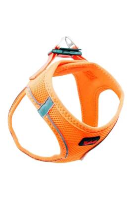 Tailpetz Air Mesh Harness Neon Turuncu Köpek Göğüs Tasması XS - 1