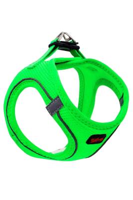 Tailpetz Air Mesh Harness Neon Yeşil Köpek Göğüs Tasması XS - 1