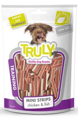 Truly Training Tavuklu ve Balıklı Şerit Yavru Köpek Ödül Maması 90gr - 1