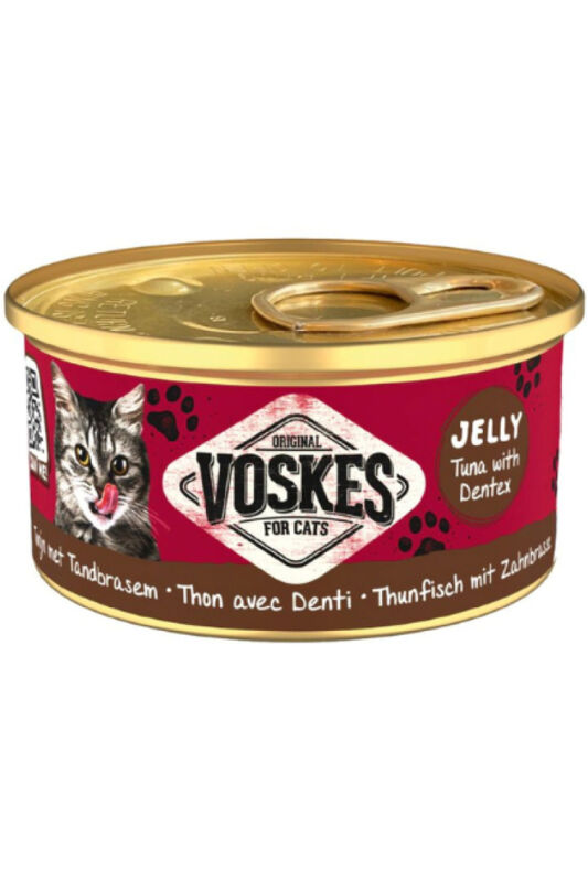 Voskes Jöle İçinde Ton Balıklı ve Sinagritli Yetişkin Kedi Konservesi 85 gr - 1