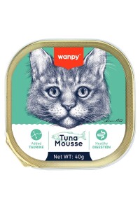 Wanpy Alutray Ezme Ton Balıklı Kedi Konservesi 40gr