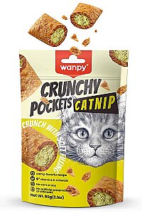 Wanpy Crunchy Pockets Catnipli ve Tavuklu Kedi Ödül Maması 60 Gr - 2
