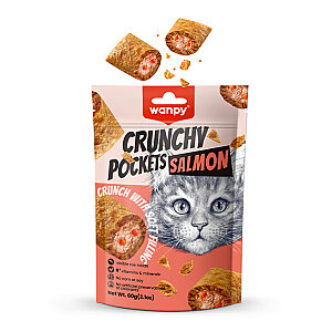 Wanpy Crunchy Pockets Somonlu ve Havyarlı Kedi Ödül Maması 60gr - 2