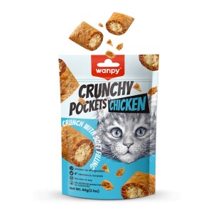 Wanpy Crunchy Pockets Tavuklu Kedi Ödül Maması 60 Gr