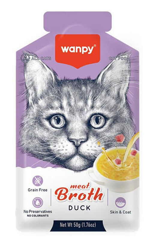 Wanpy Kediler için Ördek Etli Kedi Çorbası 50 Gr - 1