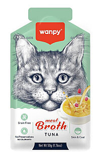 Wanpy Kediler için Ton Balığı Etli Kedi Çorbası 50 Gr - WANPY