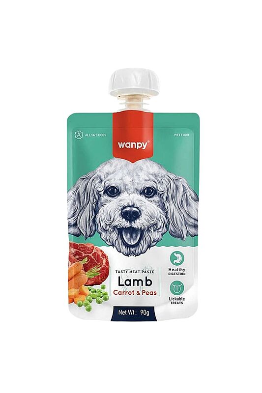 Wanpy Kuzulu ve Havuçlu Taze Ezme Köpek Ödül Maması 90gr - 1