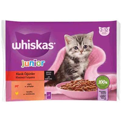 Whiskas Pouch Sığırlı ve Tavuklu Yavru Kedi Konservesi 85gr (4lü) - 1