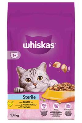 Whiskas Tavuklu Havuçlu Kısırlaştırılmış Kedi Maması 1,4kg - 1