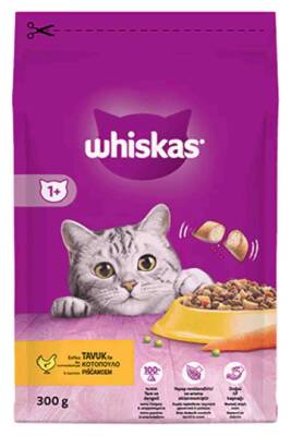 Whiskas Tavuklu ve Sebzeli Yetişkin Kedi Maması 300gr - 1