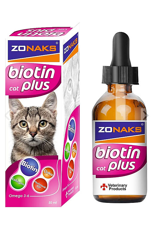 Zonaks Biotin Plus Cat 50ml (Tüy Dökümü Önleyici) - 1